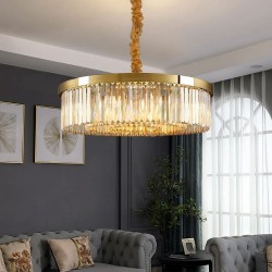 Lampa kryształowa wisząca APP1531-8CP4 Złota