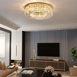 LAMPA KRYSZTAŁOWA PLAFON APP1729-8C 60 cm ZŁOTA