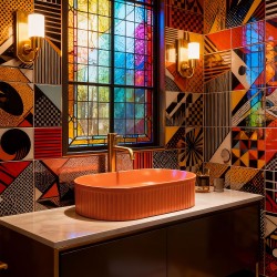 Umywalka nablatowa Rea Vanda Cinnamon Matt