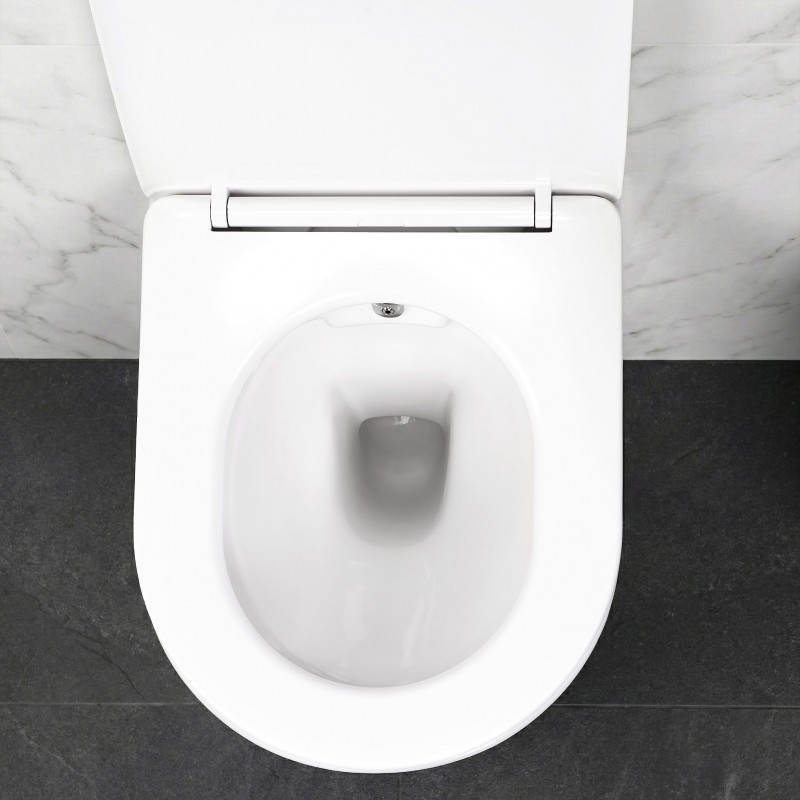 Misa WC podwieszana REA Carlo Lux Rimless z funkcją bidetu