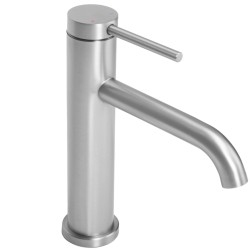 Bateria Umywalkowa REA CLIF nikiel szczotkowany Inox NISKA