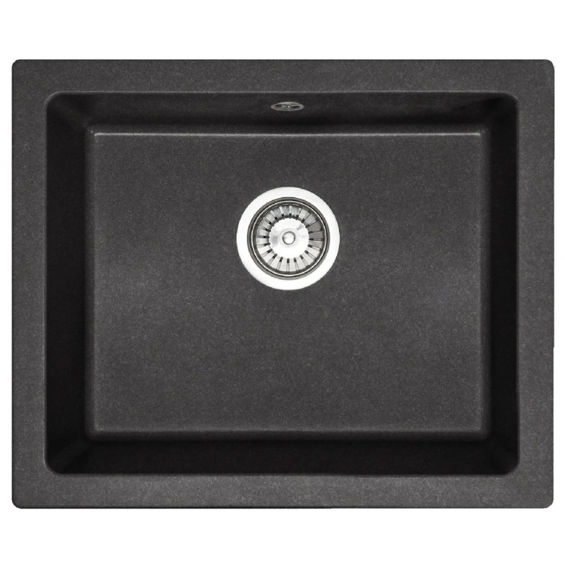 Zlewozmywak granitowy Nels czarny nakrapiany