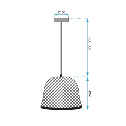 Lampa Wisząca Boho APP1336-1CP