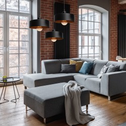 Lampa Wisząca APP1334-3CP Black Gold