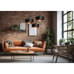 Lampa Wisząca APP1334-3CP Black Gold