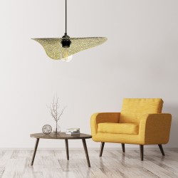 LAMPA SUFITOWA WISZĄCA APP1467-1CP czarna/złota