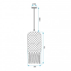 Lampa Wisząca Boho APP1276-1CP