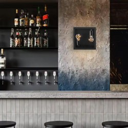 LAMPA ŚCIENNA KINKIET APP1305-2W CZARNA