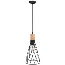 LAMPA SUFITOWA WISZĄCA APP1268-1CP Czarna