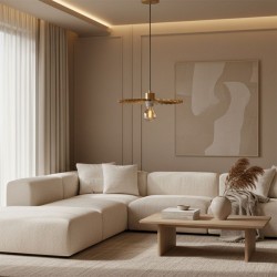 LAMPA SUFITOWA WISZĄCA APP1354 Stare Złoto 30 cm