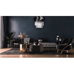 Lampa kryształowa wisząca APP1309-C złota