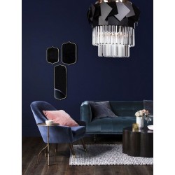 Lampa kryształowa wisząca APP1309-C złota