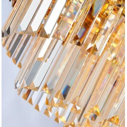 Lampa kryształowa wisząca APP1309-C złota