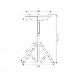 Statyw na lampy halogenowe RSL016