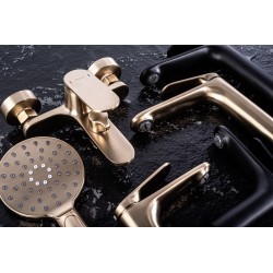 Bateria umywalkowa Rea Marco czarna wysoka