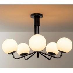 LAMPA WISZĄCA SUFITOWA CZARNA APP1578-5C