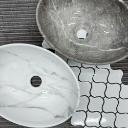 Umywalka nablatowa Rea Sofia Mini Grigio