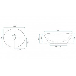 Umywalka nablatowa Rea Sofia Mini Grigio