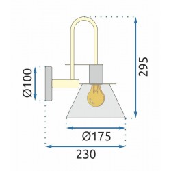 Kinkiet APP1602-1W black