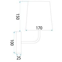 Kinkiet APP1612-1W black