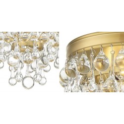 Lampa kryształowa wisząca APP1621-3CP Gold