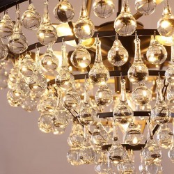 Lampa kryształowa wisząca APP1621-3CP Gold