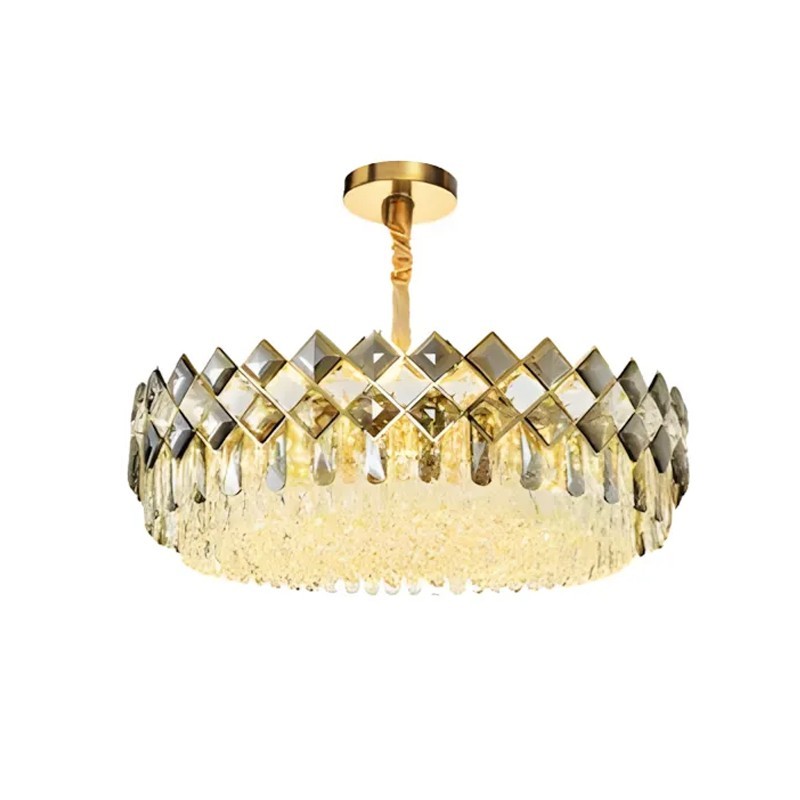 Lampa kryształowa wisząca APP1540-8CP60 Gold