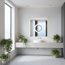 LUSTRO ŚCIENNE LED 60x60 YH-BL-12