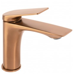Bateria umywalkowa Rea  Avalon Miedź Szczotkowana Niska