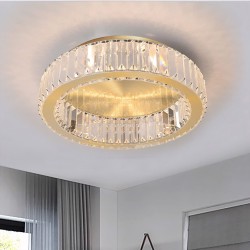 LAMPA KRYSZTAŁOWA PLAFON APP1722-C 50cm ZŁOTA SZCZOTKOWANA