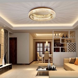 LAMPA KRYSZTAŁOWA PLAFON APP1722-C 50cm ZŁOTA SZCZOTKOWANA