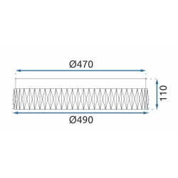LAMPA KRYSZTAŁOWA PLAFON APP1722-C 50cm ZŁOTA SZCZOTKOWANA