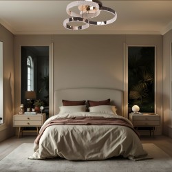 Lampa sufitowa nowoczesna LED G003-C Złota