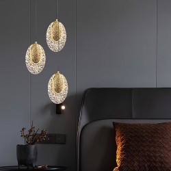 LAMPA WISZĄCA KRYSZTAŁOWA LED G088-1CP Złota