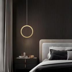 LAMPA WISZĄCA LED G112-CP Złota