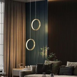 LAMPA WISZĄCA LED G112-CP Złota