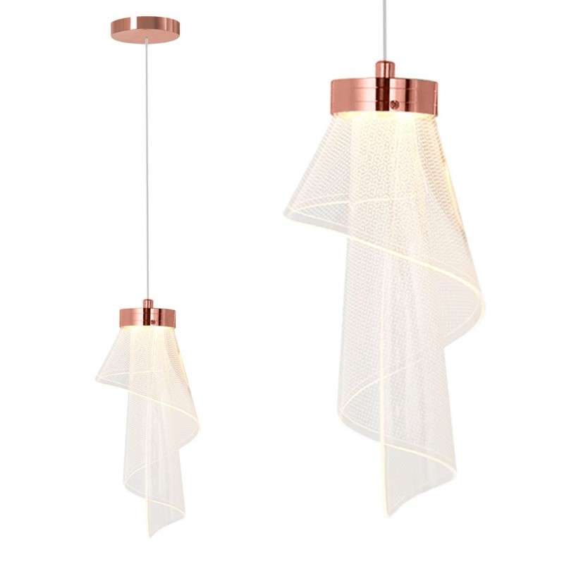 Lampa sufitowa APP1765-1CP Różowe Złoto