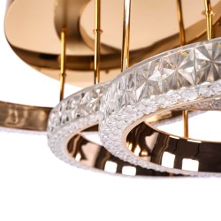 Lampa sufitowa LED Kryształ MS013-CP Różowe Złoto