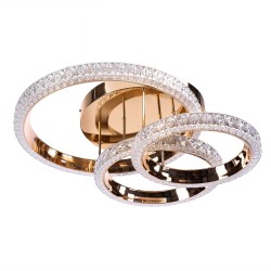 Lampa sufitowa LED Kryształ MS013-CP Różowe Złoto