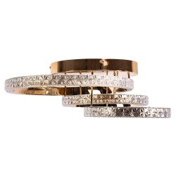 Lampa sufitowa LED Kryształ MS013-CP Różowe Złoto