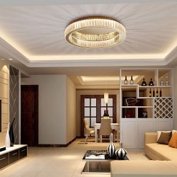 LAMPA KRYSZTAŁOWA PLAFON APP1724-C 60cm ZŁOTA SZCZOTKOWANA