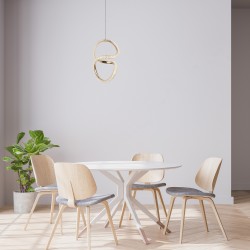 LAMPA WISZĄCA LED G069-CP Złota