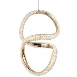 LAMPA WISZĄCA LED G069-CP Złota