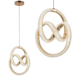 LAMPA WISZĄCA LED G068-CP Złota