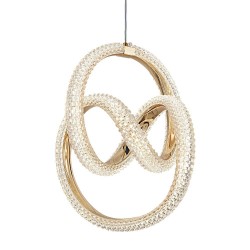 LAMPA WISZĄCA LED G068-CP Złota