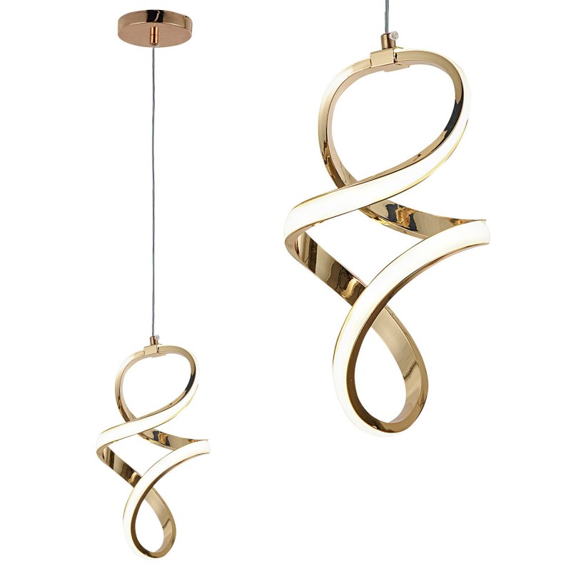 LAMPA WISZĄCA LED G074-1CP Złota