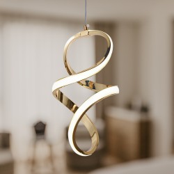 LAMPA WISZĄCA LED G074-1CP Złota