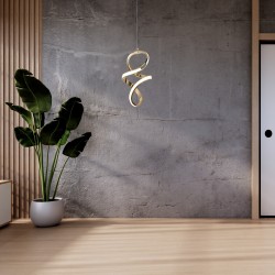 LAMPA WISZĄCA LED G074-1CP Złota