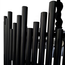 Lampa Wisząca z Kryształami G063-CP 50cm Czarna