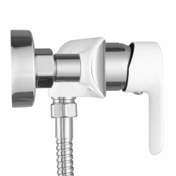 Bateria prysznicowa ze słuchawką REA BLOOM biała chrom